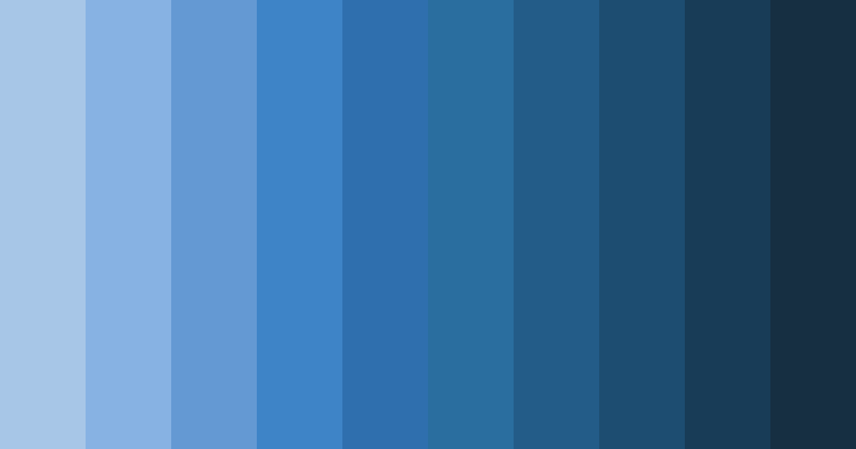 Download blue serenity color palette PNG image (landscape)