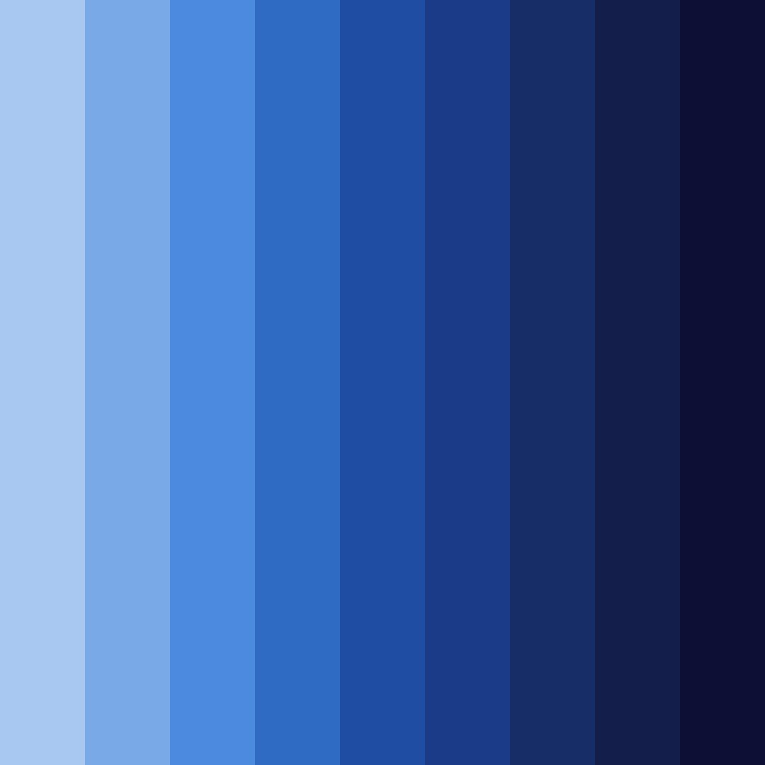 Download midnight ocean dreams color palette PNG image (square)