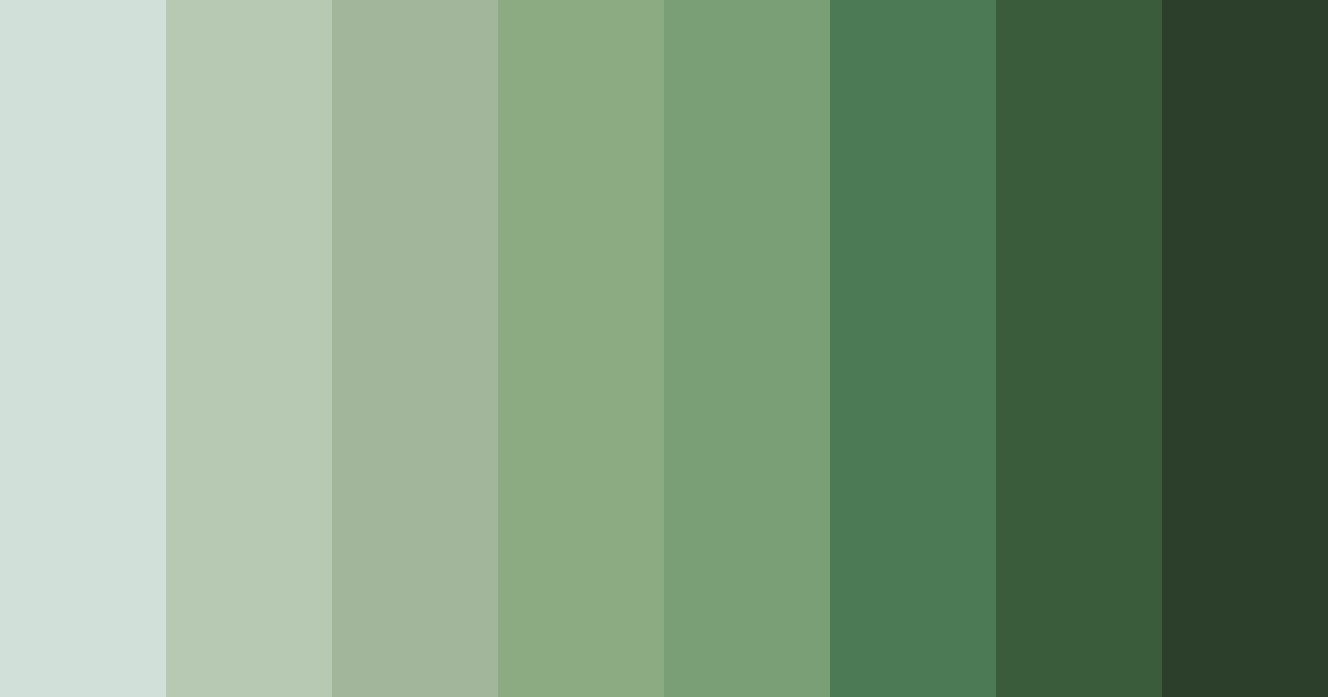 Download whispering grove color palette PNG image (landscape)