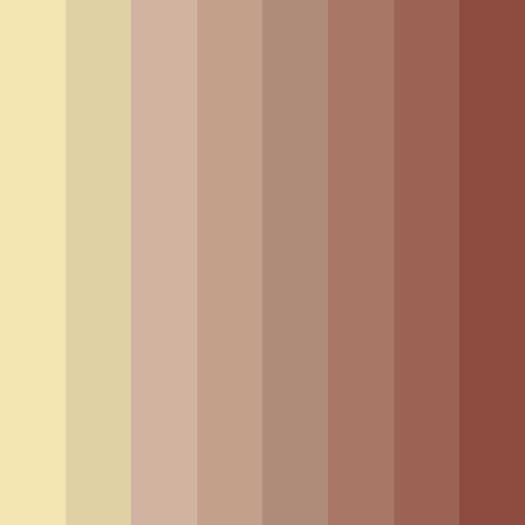 Download earthy brown color palette PNG image (square)