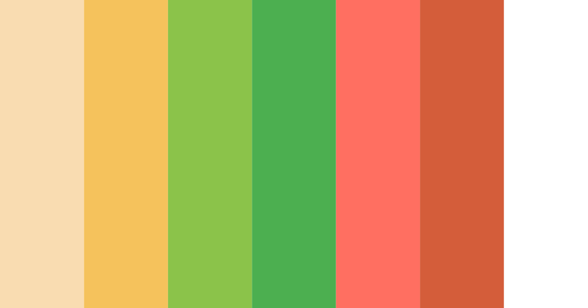 Download warm tones color palette PNG image (landscape)