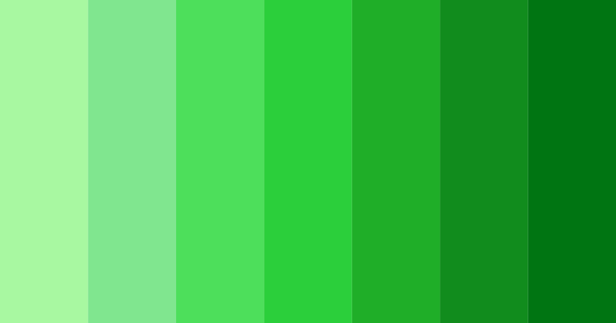 Download emerald harmony color palette PNG image (landscape)