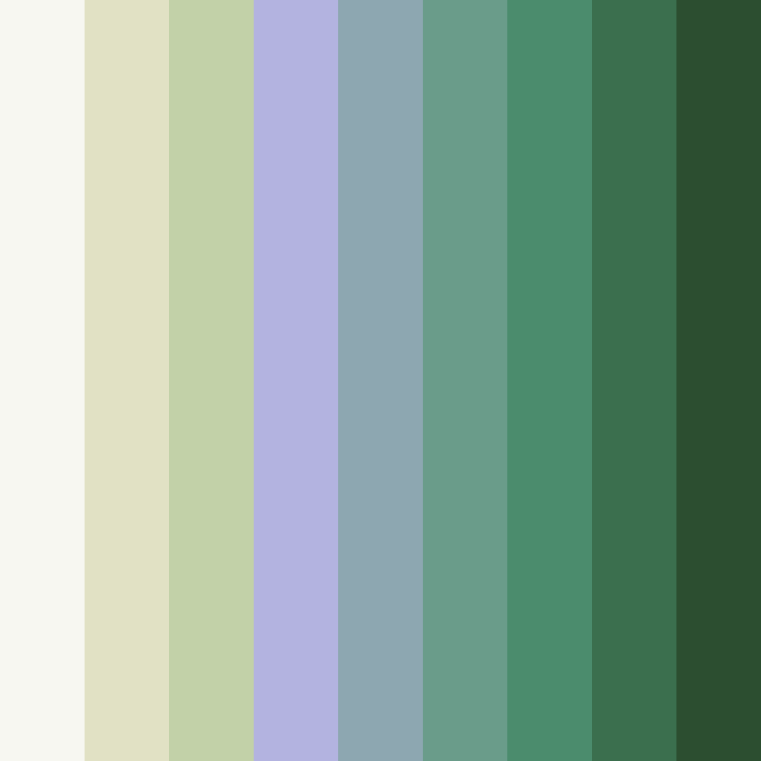 Download muted green color palette PNG image (square)