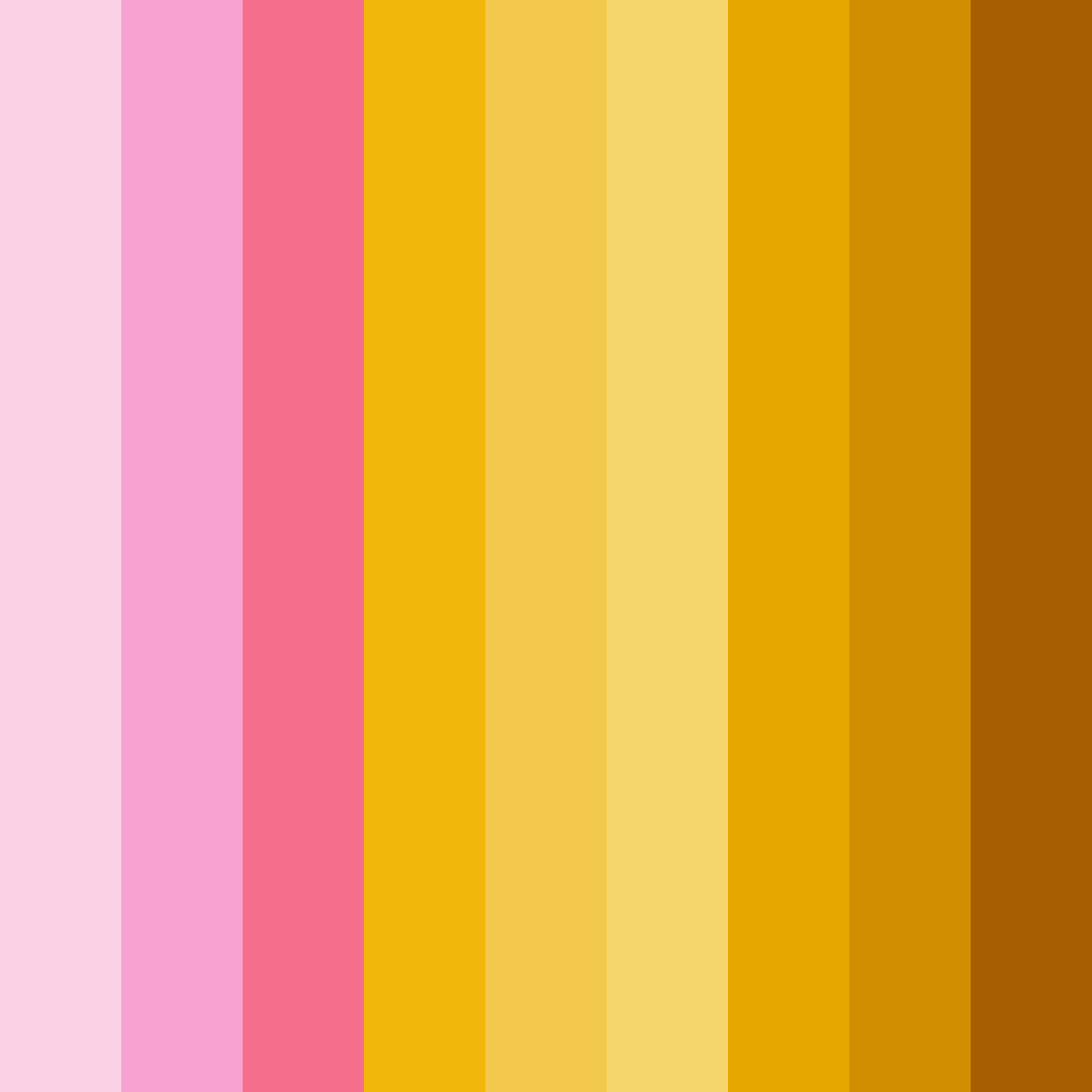 Download sunset dreams color palette PNG image (square)