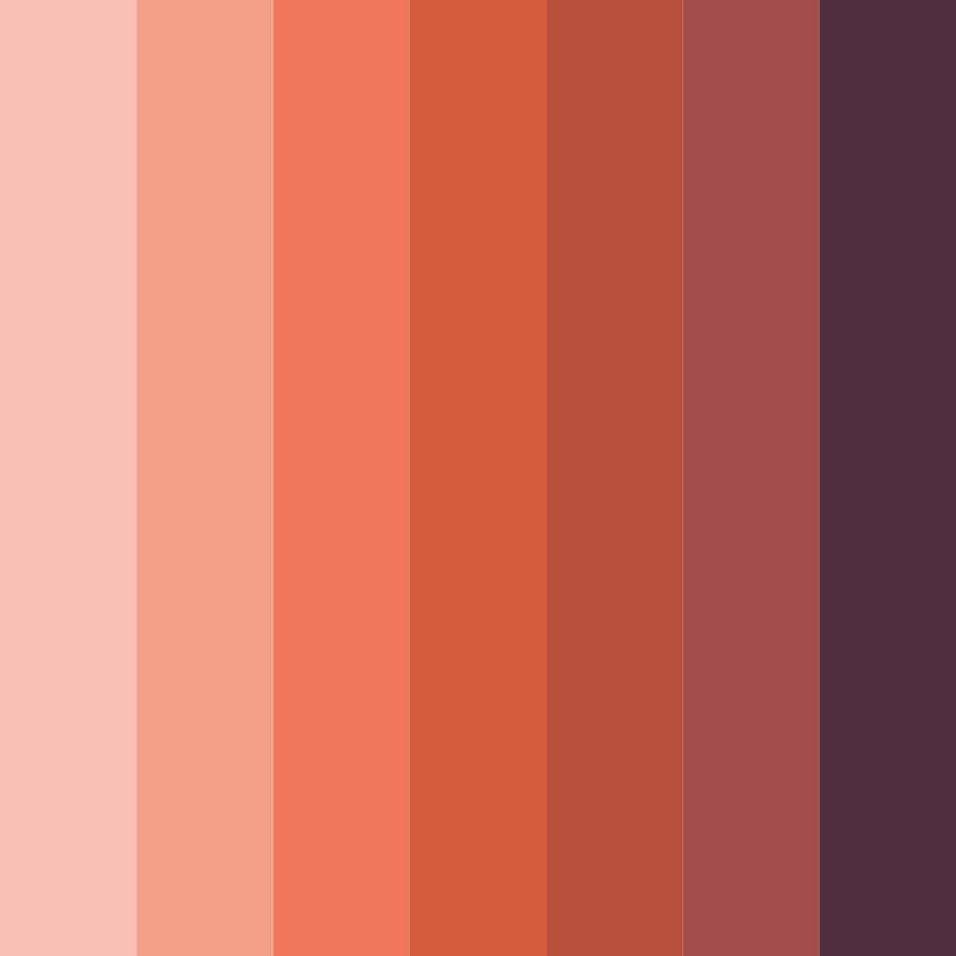 Download red mess color palette PNG image (square)