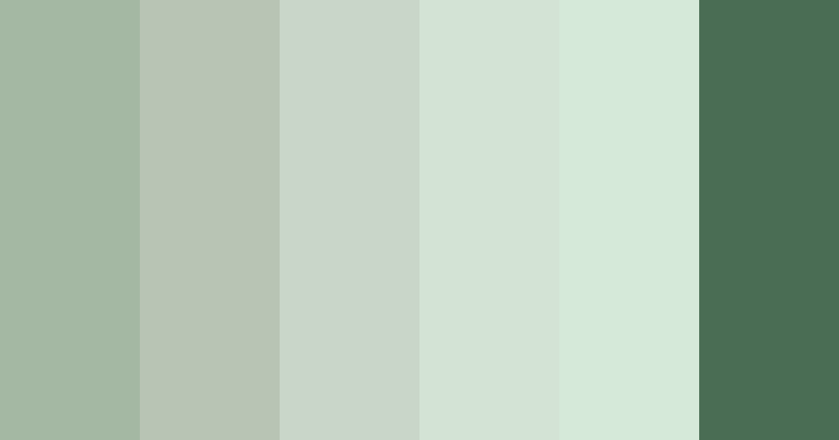Download whispering greens color palette PNG image (landscape)
