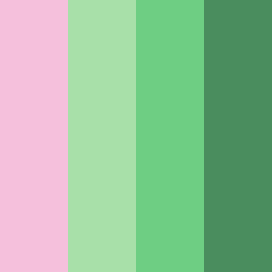Download blossom meadow color palette PNG image (square)