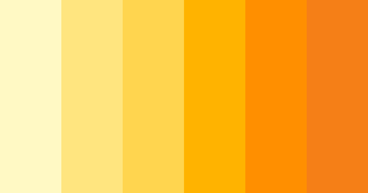 Download bright yellow color palette PNG image (landscape)