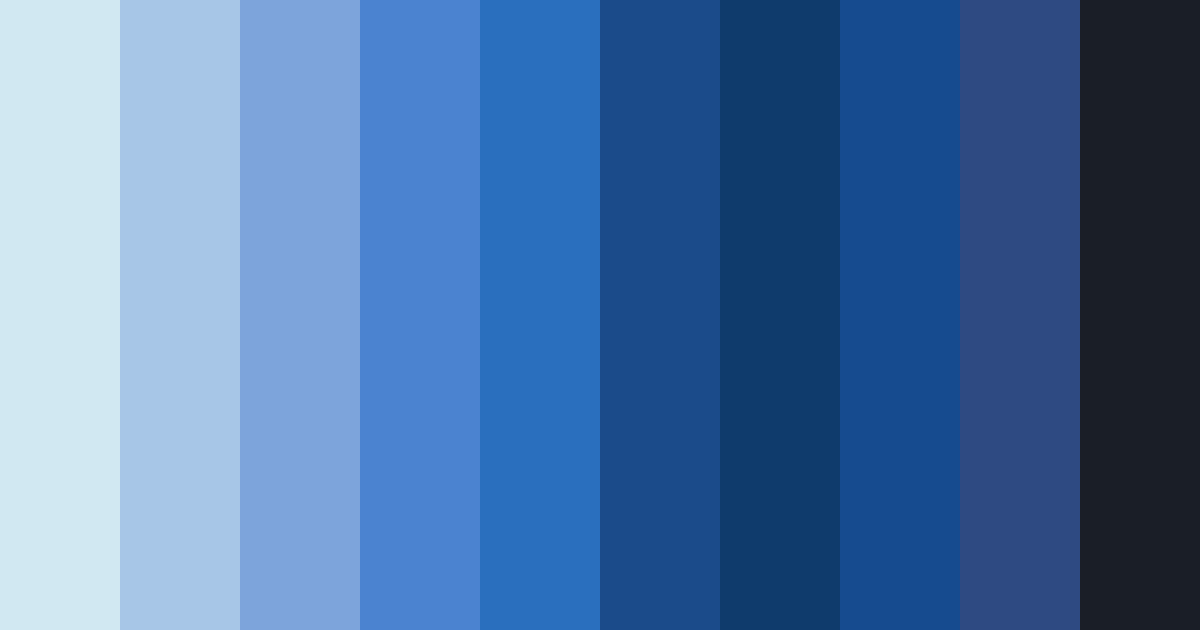 Download blue night color palette PNG image (landscape)