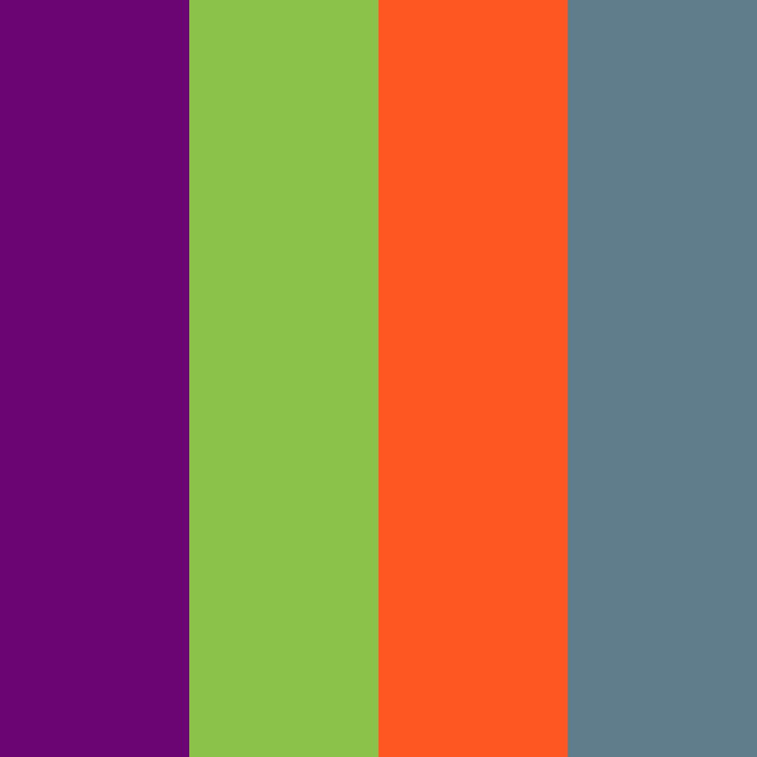 Download deep purple jungle sunset color palette PNG image (square)