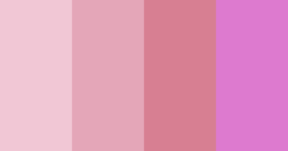 Download pink shades color palette PNG image (landscape)