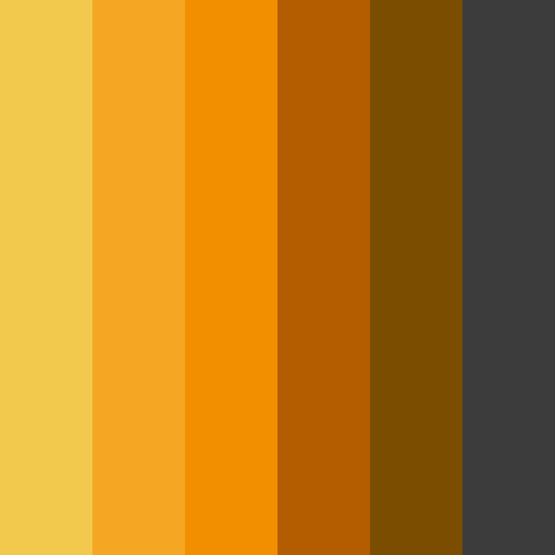 Download golden ember color palette PNG image (square)