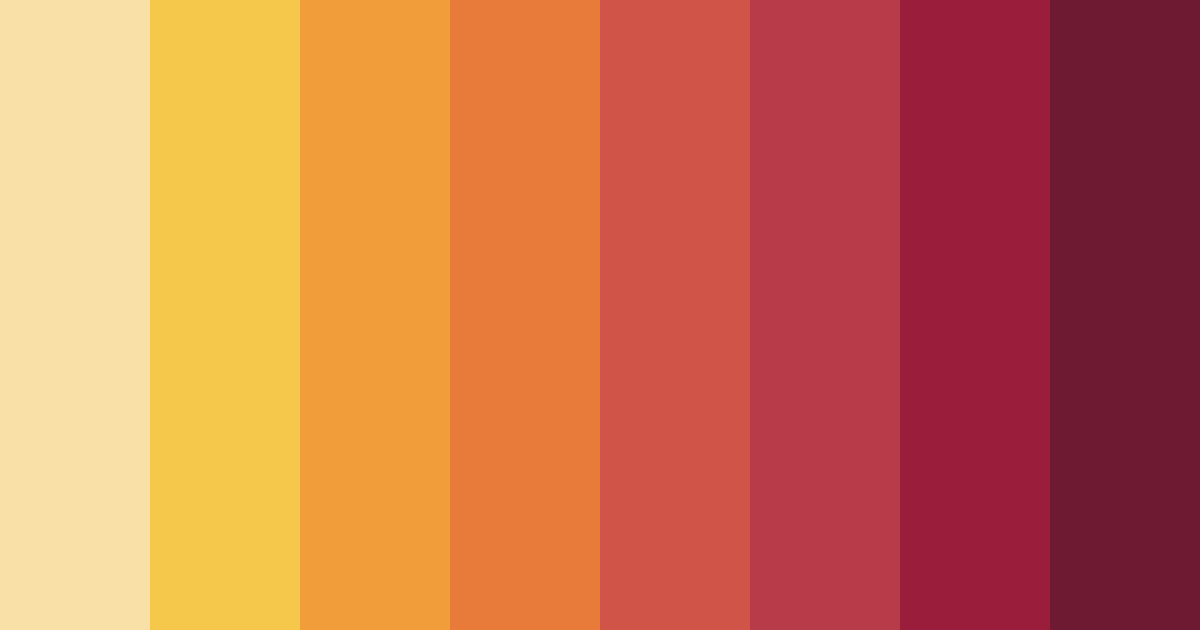 Download warm red color palette PNG image (landscape)