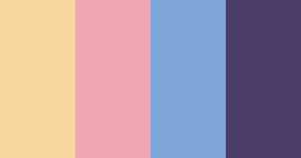 Download elegant pink blue color palette PNG image (landscape)