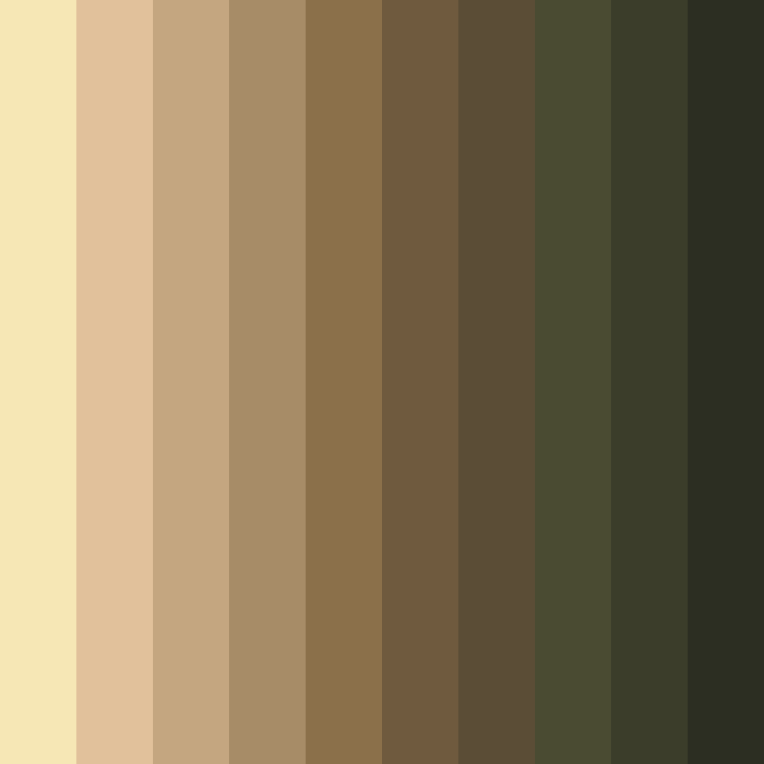 Download whimsical sandy dunes color palette PNG image (square)