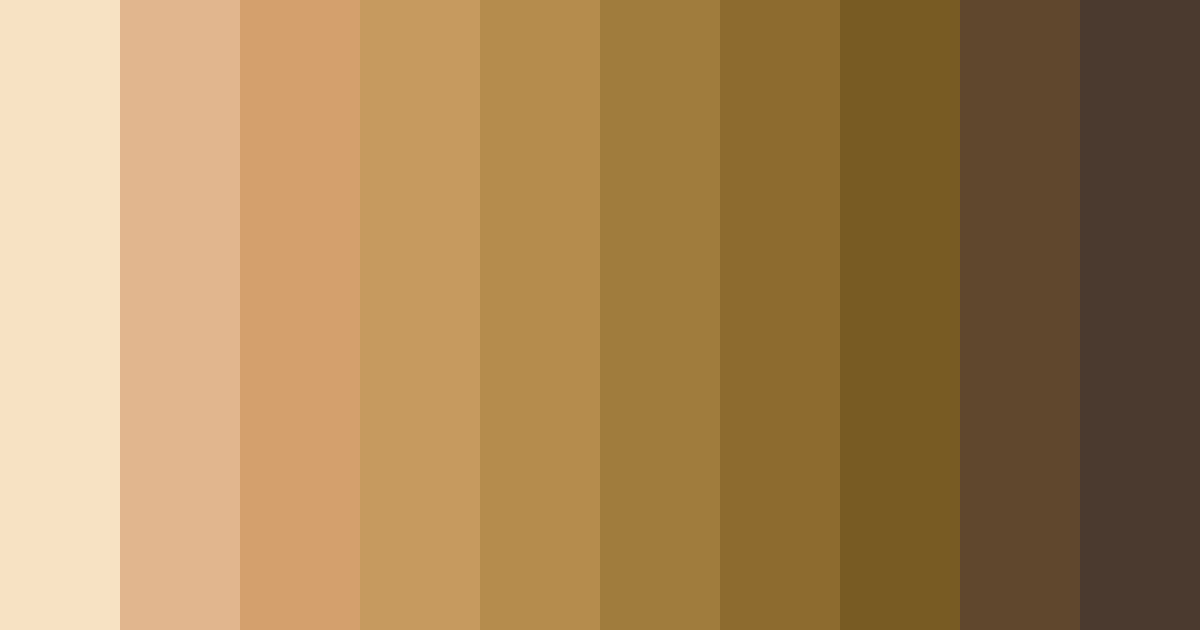 Download tan hamster color palette PNG image (landscape)