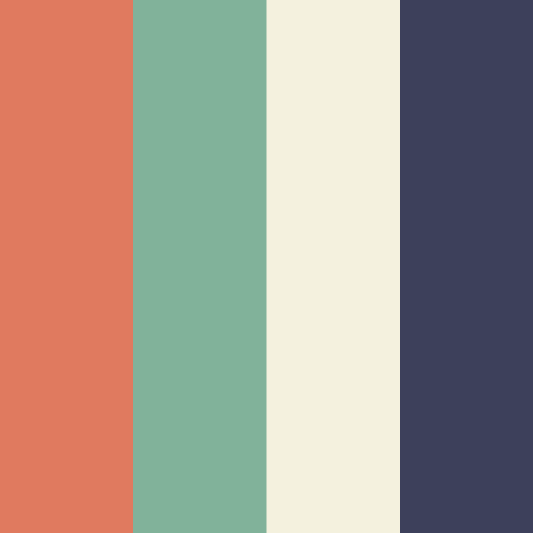 Download autumn forest twilight color palette PNG image (square)