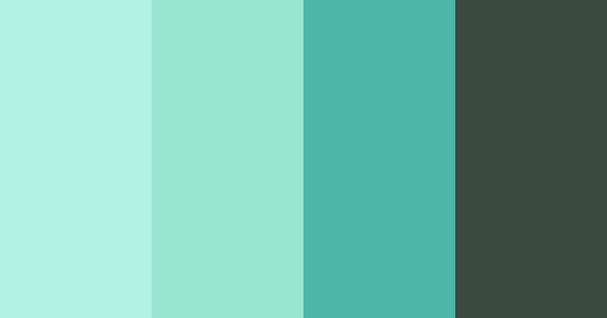 Download minted cocoa delight color palette PNG image (landscape)