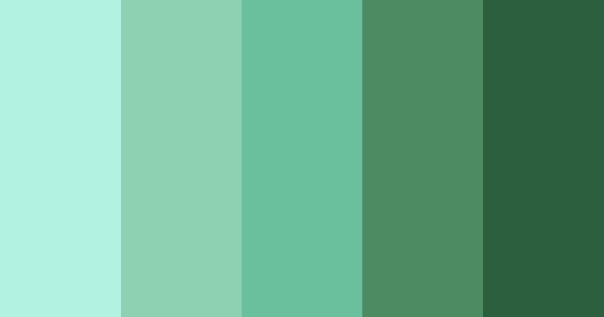 Download mint chocolate delight color palette PNG image (landscape)