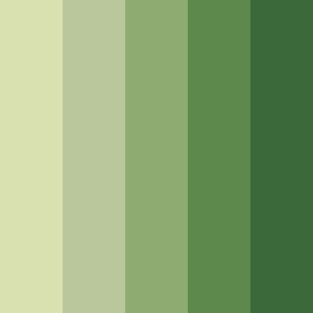 Download shades of olive green color palette PNG image (square)