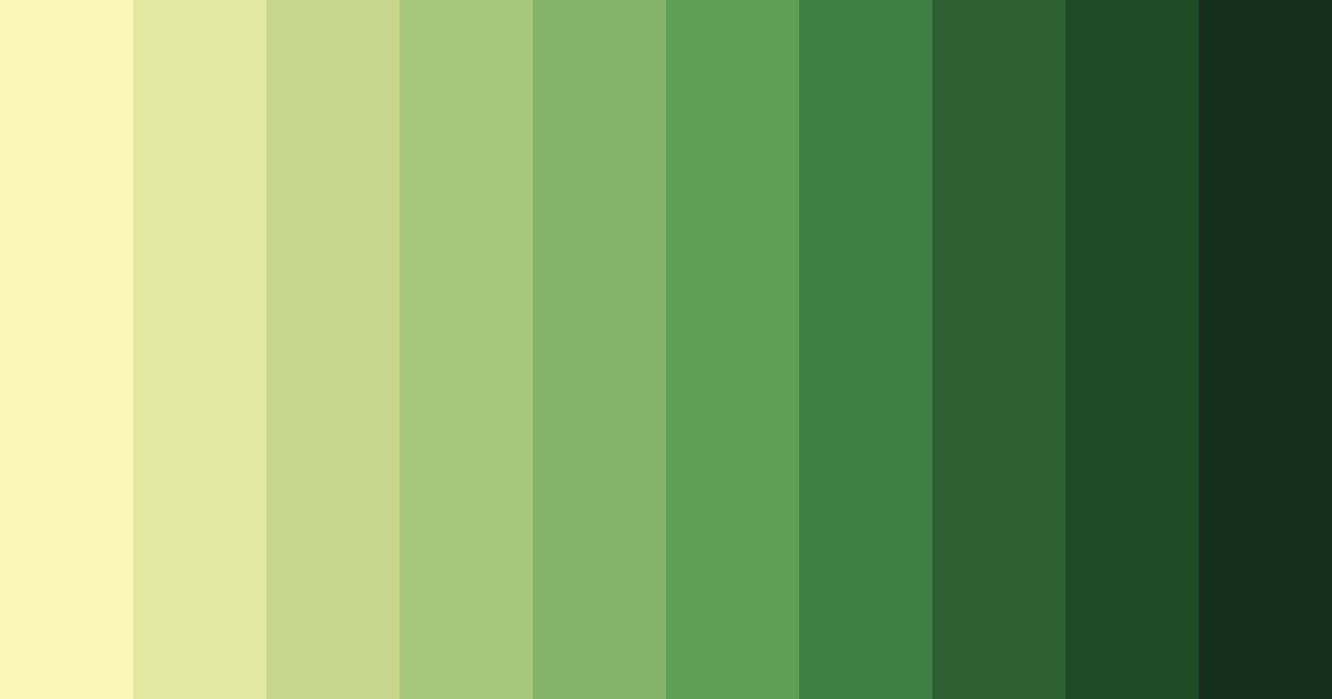 Download verdant harmony color palette PNG image (landscape)
