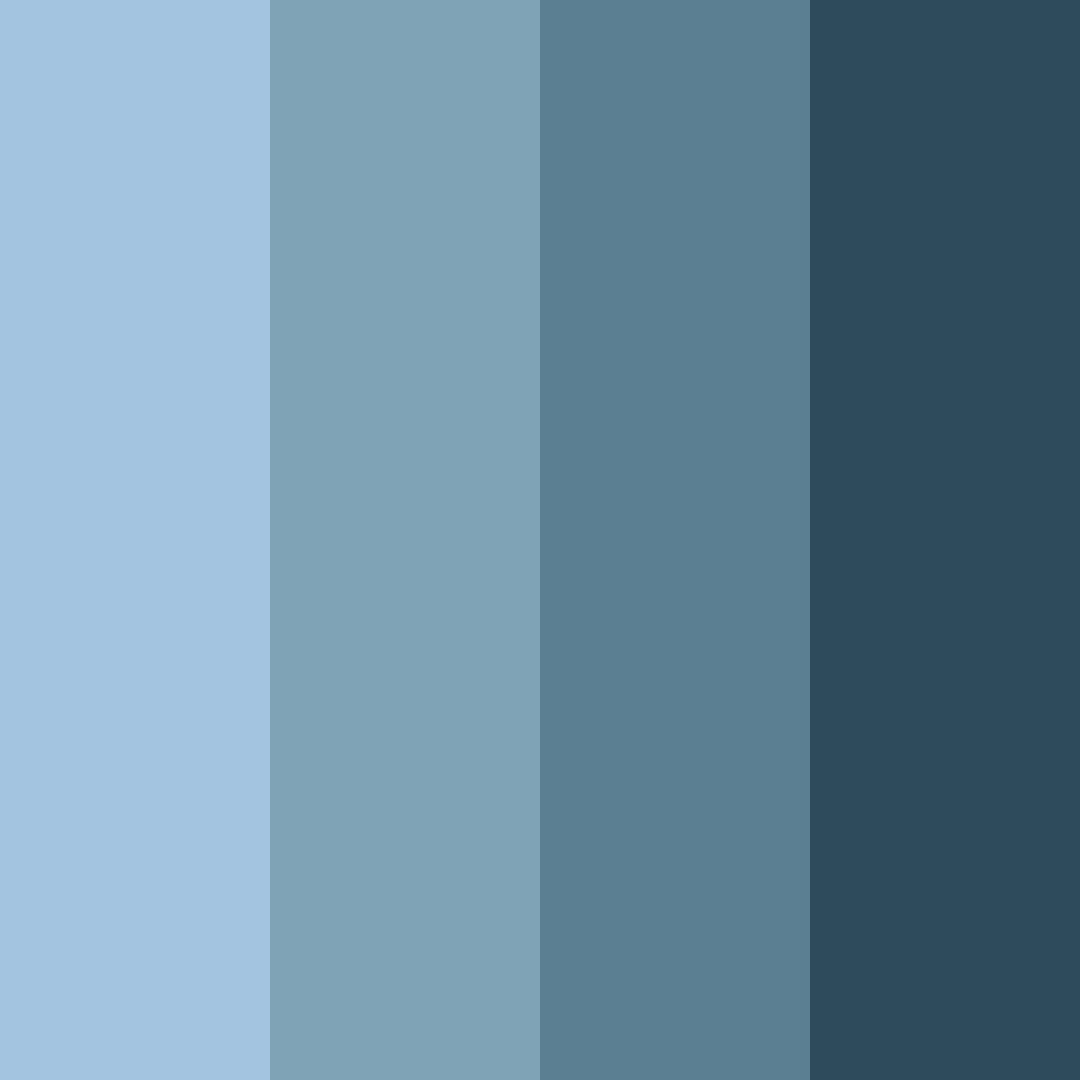 Download azure cascade color palette PNG image (square)