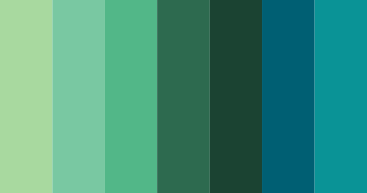 Download verdant depths color palette PNG image (landscape)