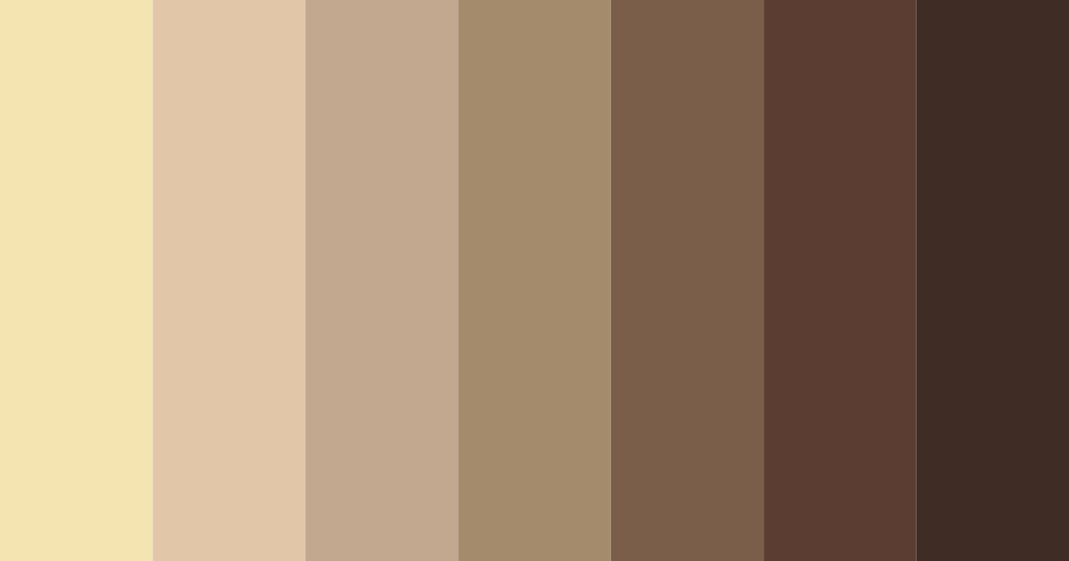 Download brown ratel color palette PNG image (landscape)