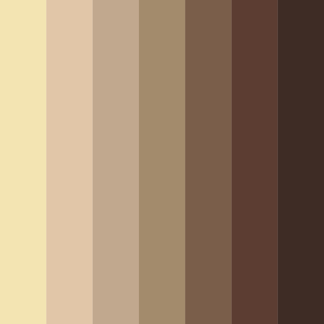 Download brown ratel color palette PNG image (square)