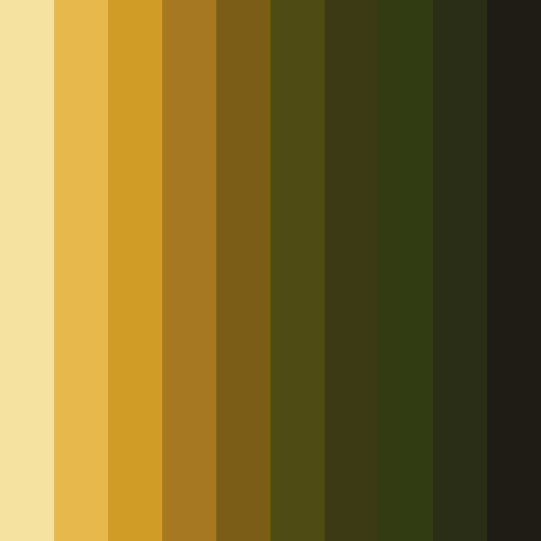 Download golden honey badger color palette PNG image (square)