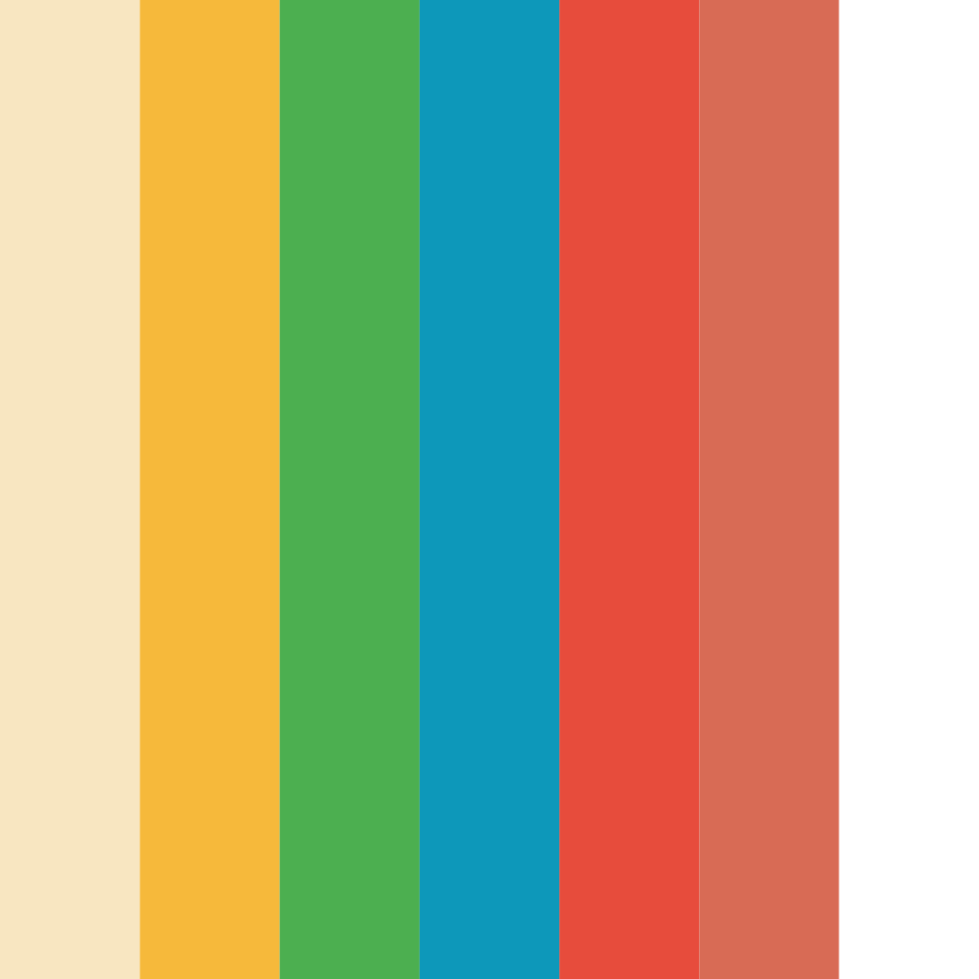 Download sunset harvest color palette PNG image (square)