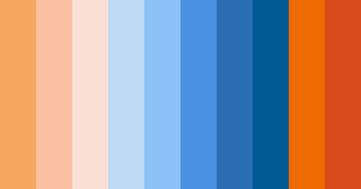 Download blue clementine color palette PNG image (landscape)