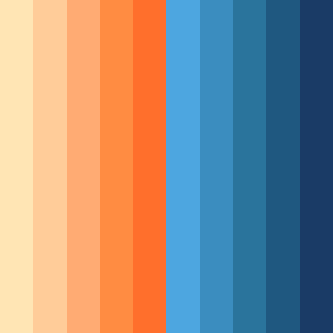 Download sunset serenity color palette PNG image (square)