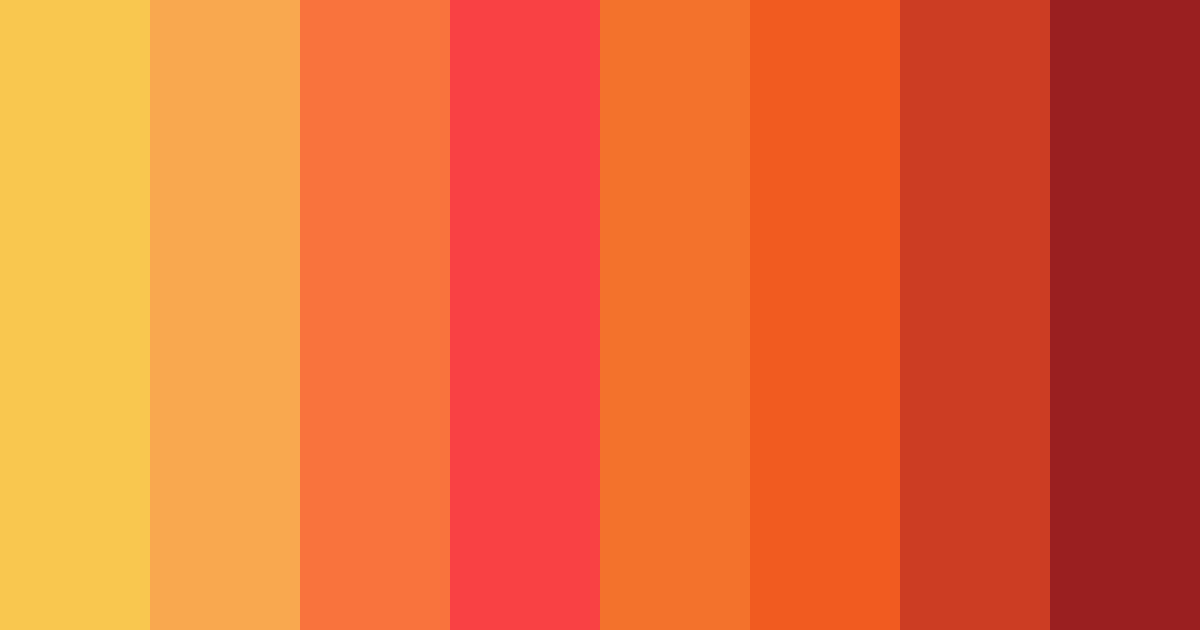Download warm sunset orange color palette PNG image (landscape)