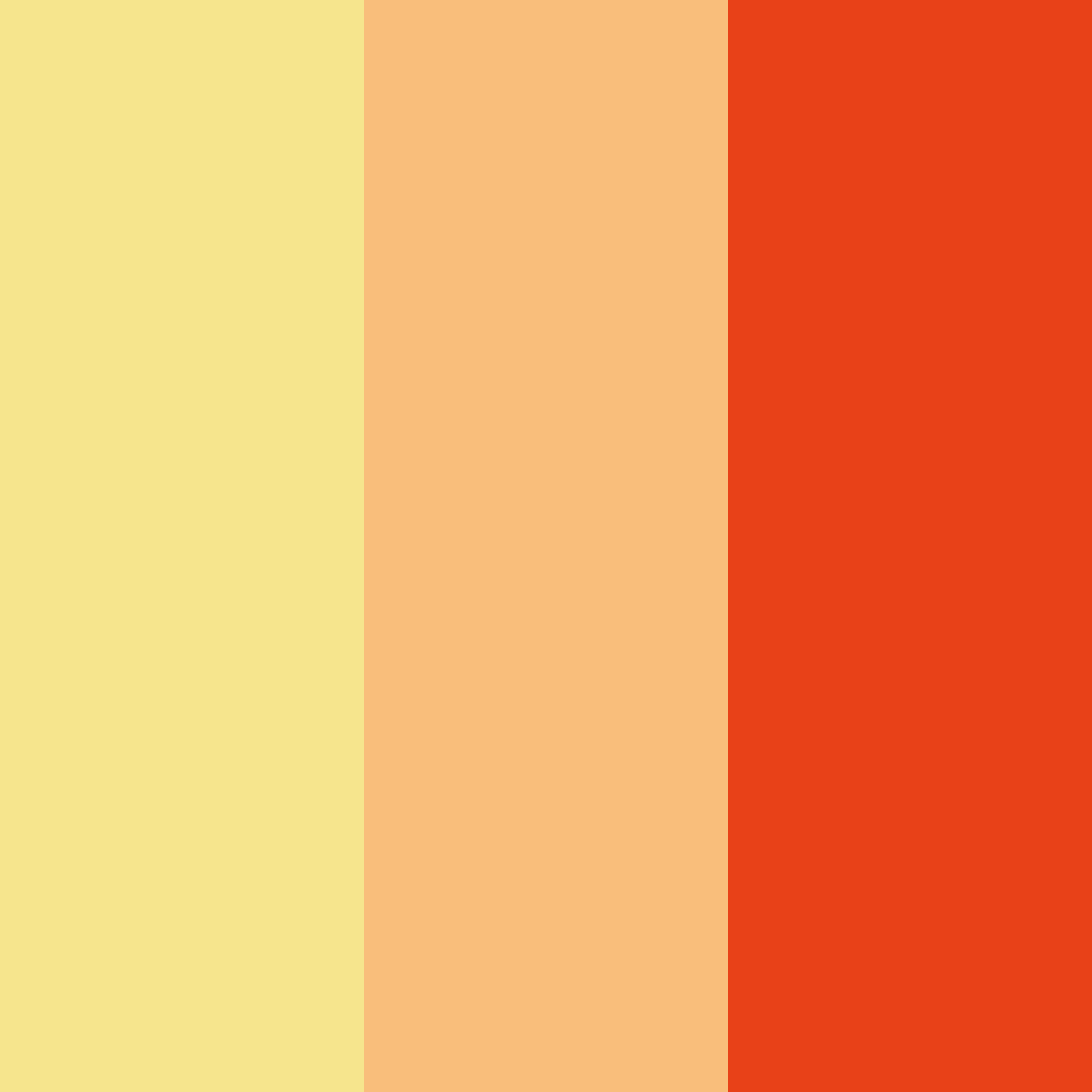 Download warm sunset color palette PNG image (square)