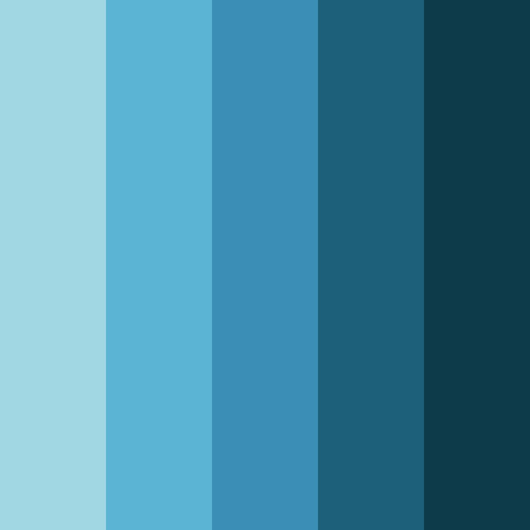 Download blue oceanscape color palette PNG image (square)