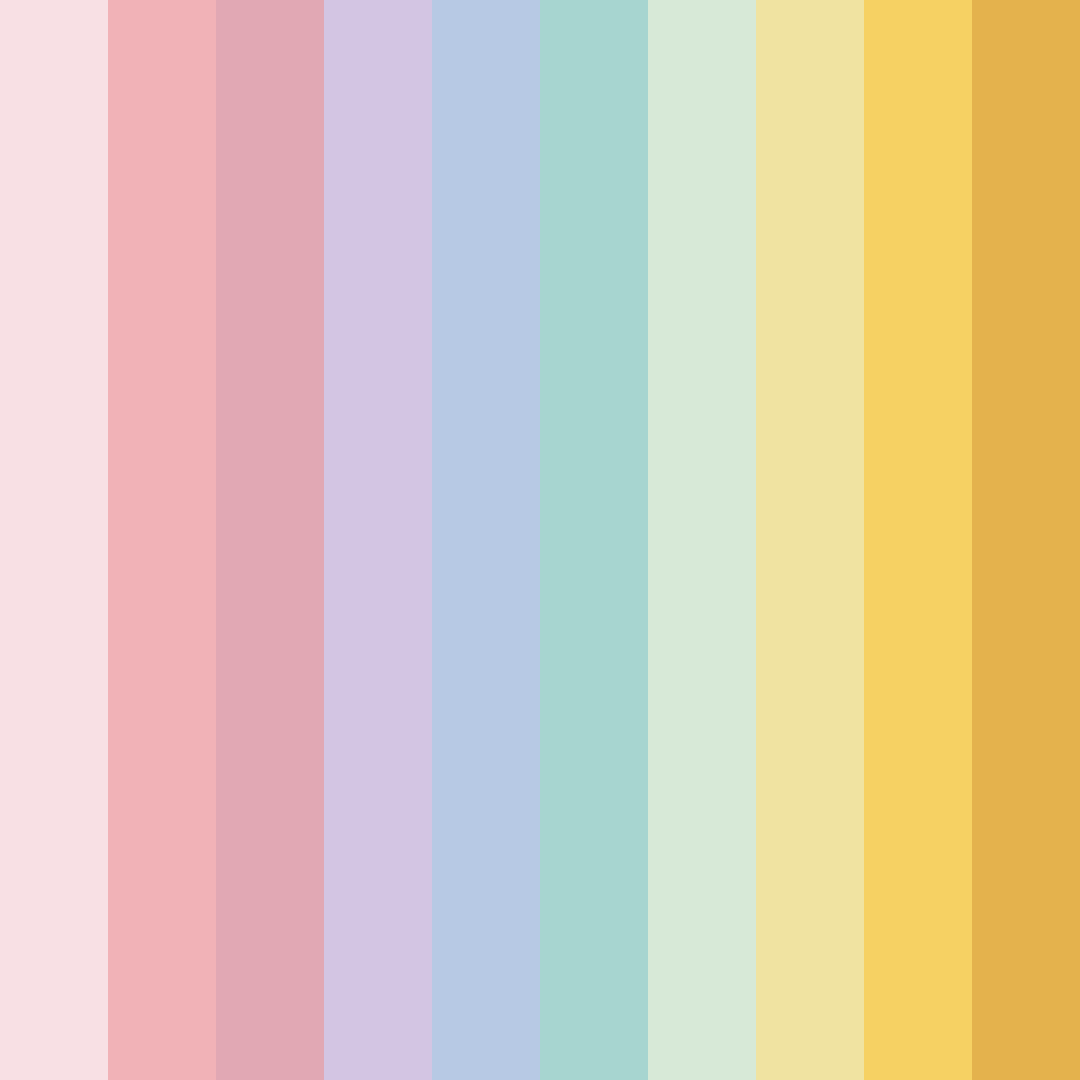 Download soft pink dream color palette PNG image (square)