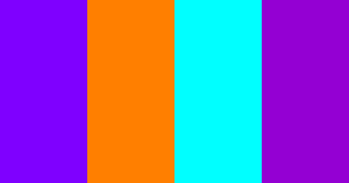 Download neon sunset color palette PNG image (landscape)