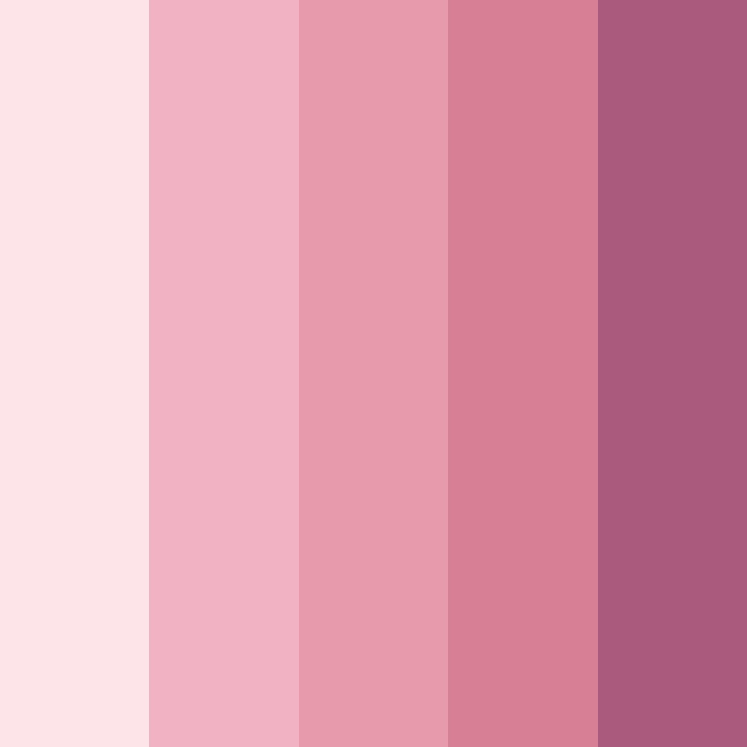 Download blushing blooms color palette PNG image (square)