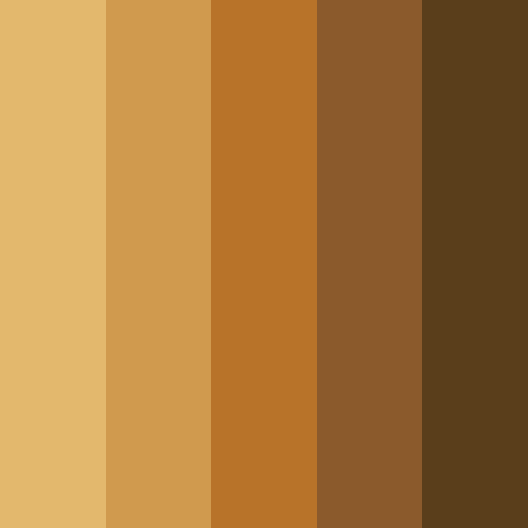 Download autumn ember glow color palette PNG image (square)