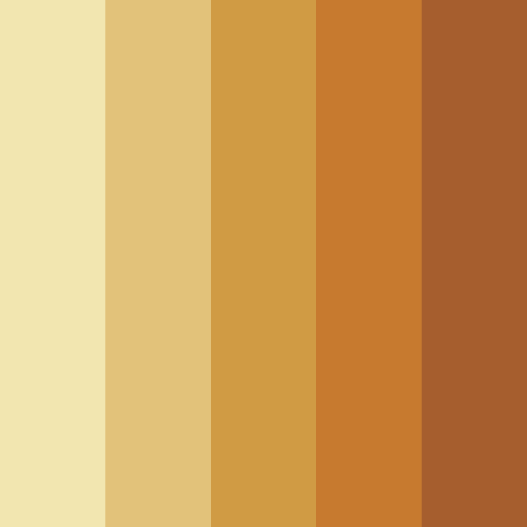 Download golden sunset color palette PNG image (square)