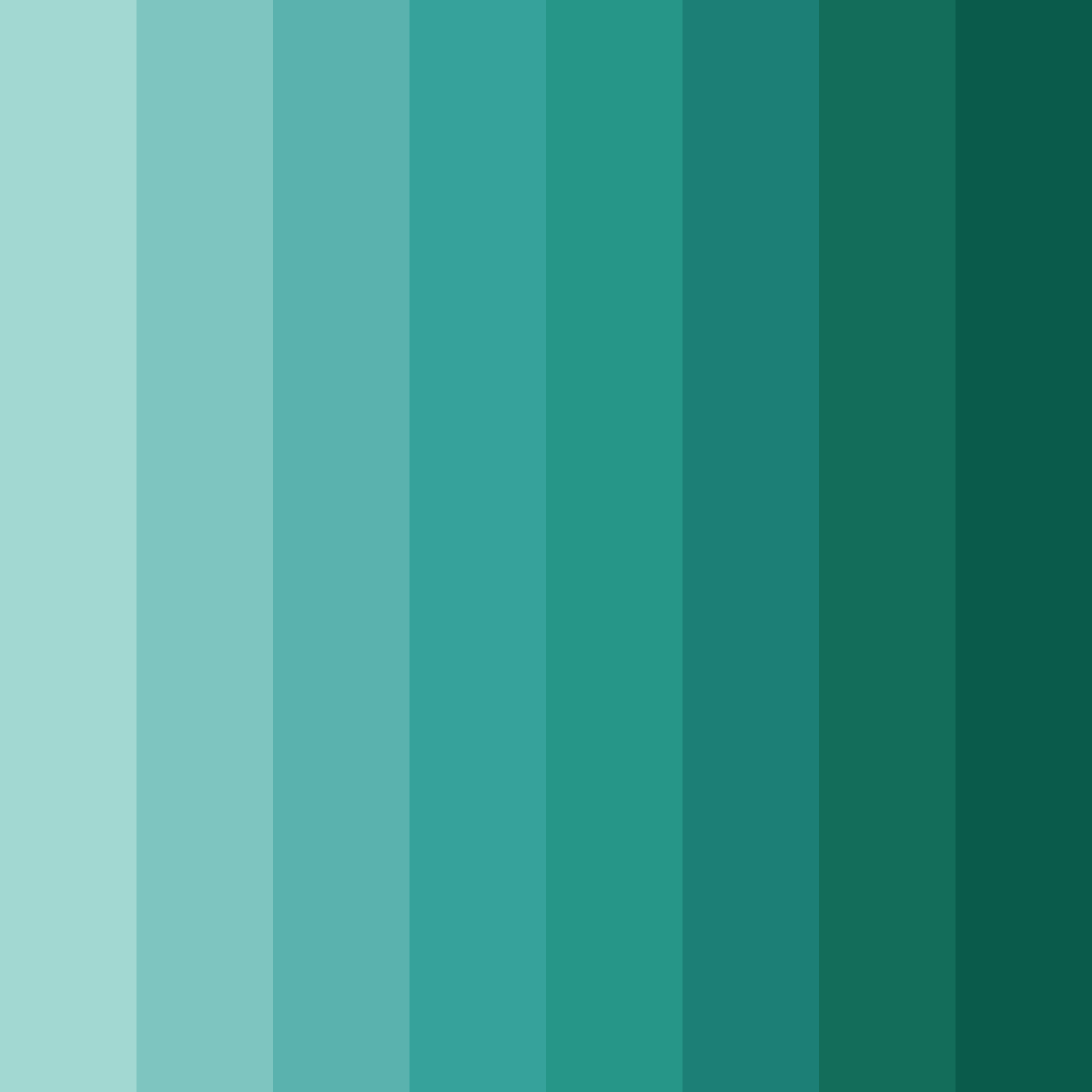 Download tropical serenity color palette PNG image (square)