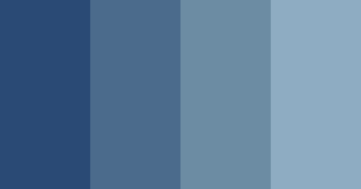 Download shades of blue color palette PNG image (landscape)