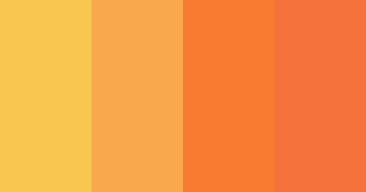 Download orange cat color palette PNG image (landscape)