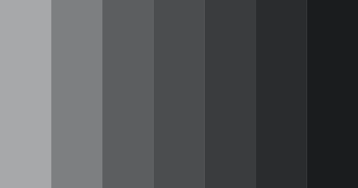 Download dark charcoal color palette PNG image (landscape)