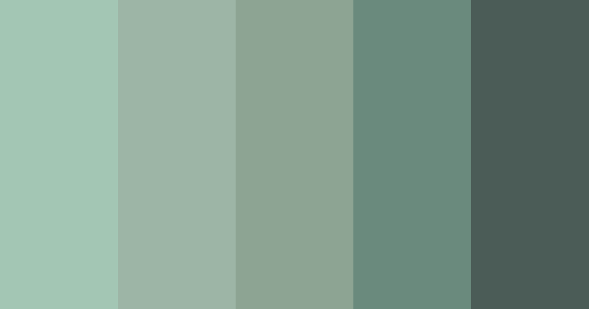 Download muted green color palette PNG image (landscape)