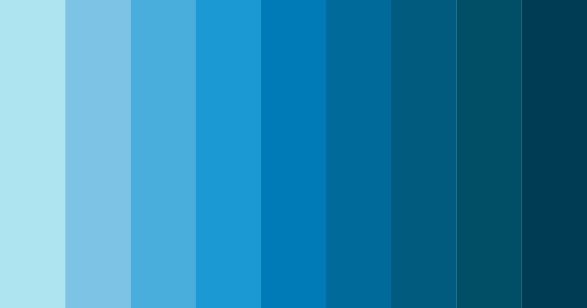 Download light blue serenity color palette PNG image (landscape)