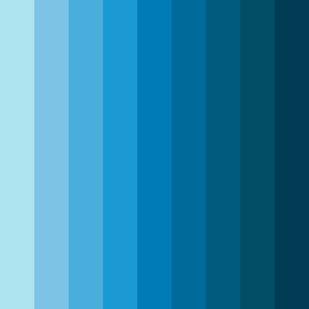 Download light blue serenity color palette PNG image (square)