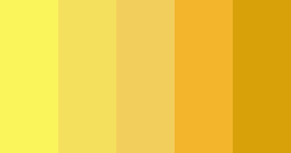 Download lemon yellow color palette PNG image (landscape)