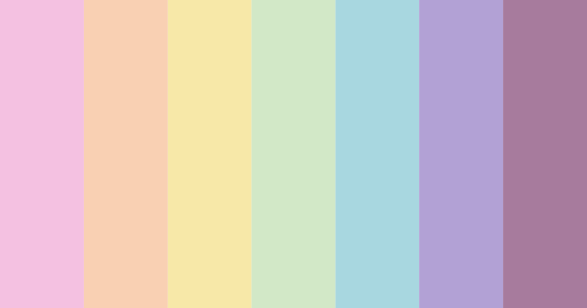 Download sweet whimsy color palette PNG image (landscape)